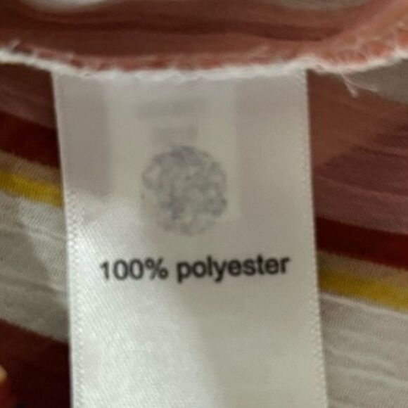 Maurices lace up v-neck kimono top Multi-Colored Stripes Women's Medium NEW - Picture 8 of 10